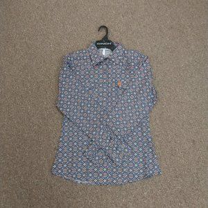 Cinch Women's Long Sleeve Button Shirt - Blue Print